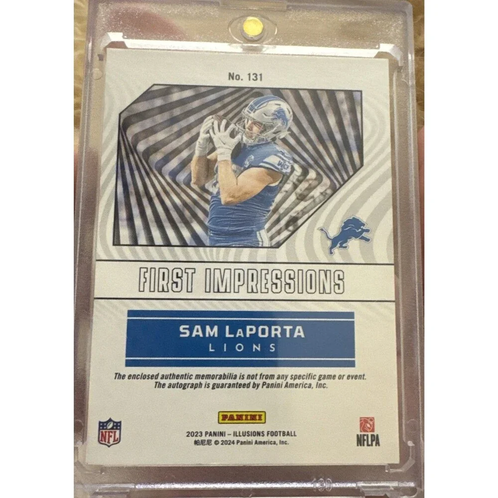 2023 Panini Illusions First Impressions Autographed Memorabilia #131 Sam LaPorta